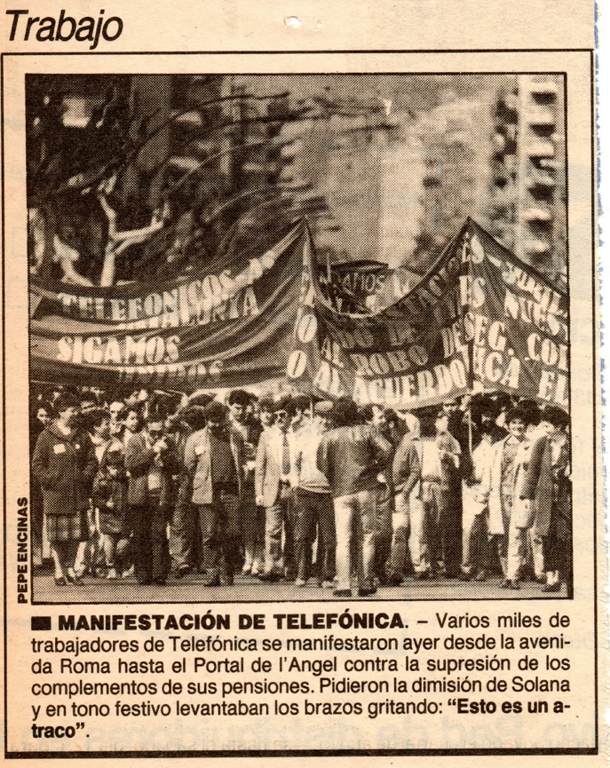 1985 Huelga en Telefonica   
